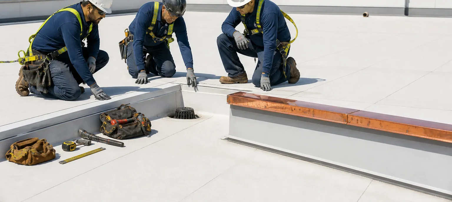 Commercial roof repair in Elgin, IL